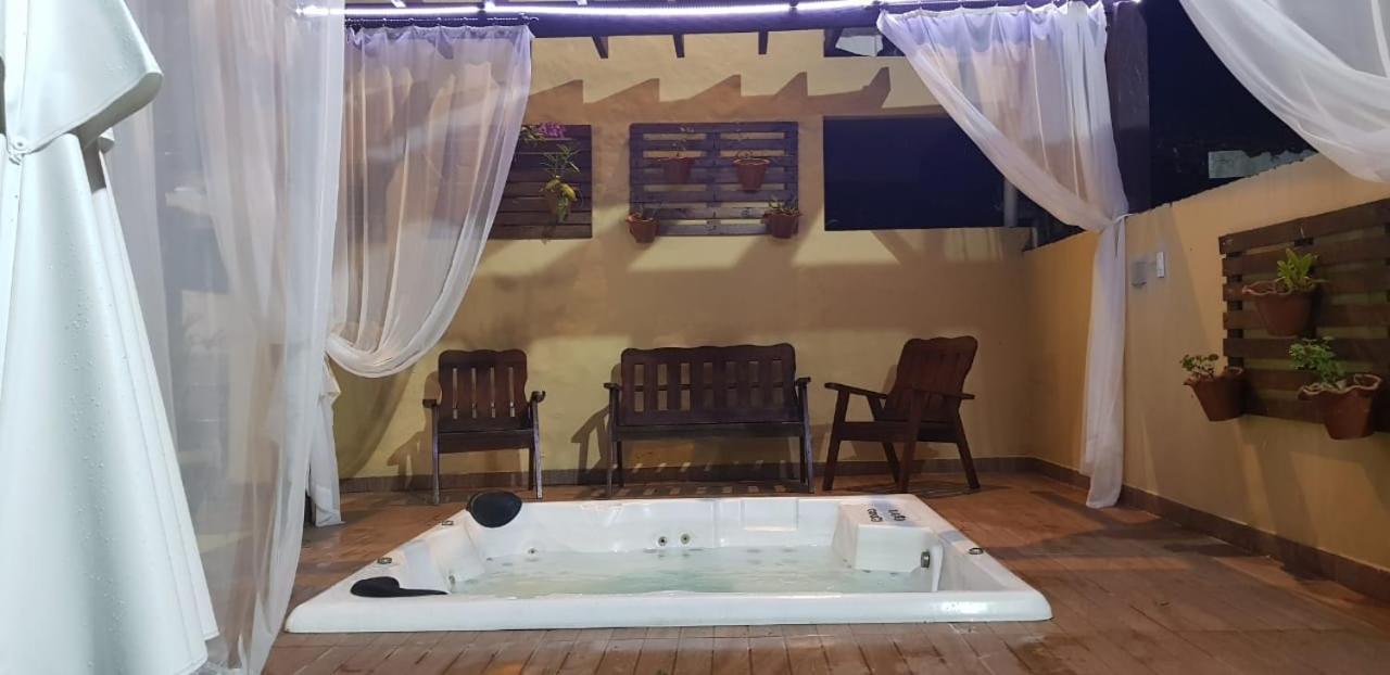 Pousada Recanto Dos Tangaras Juqueí Exterior foto