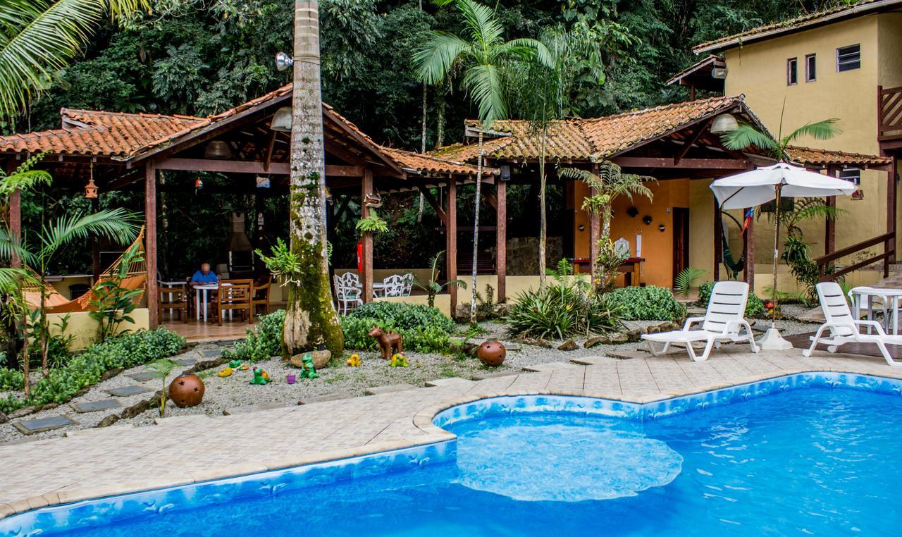Pousada Recanto Dos Tangaras Juqueí Exterior foto
